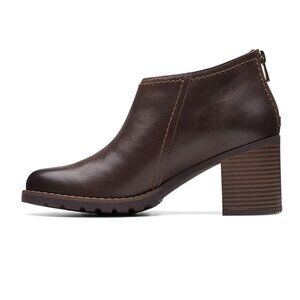 Clarks Leda Ankle Boot, Brown, size 10, New!